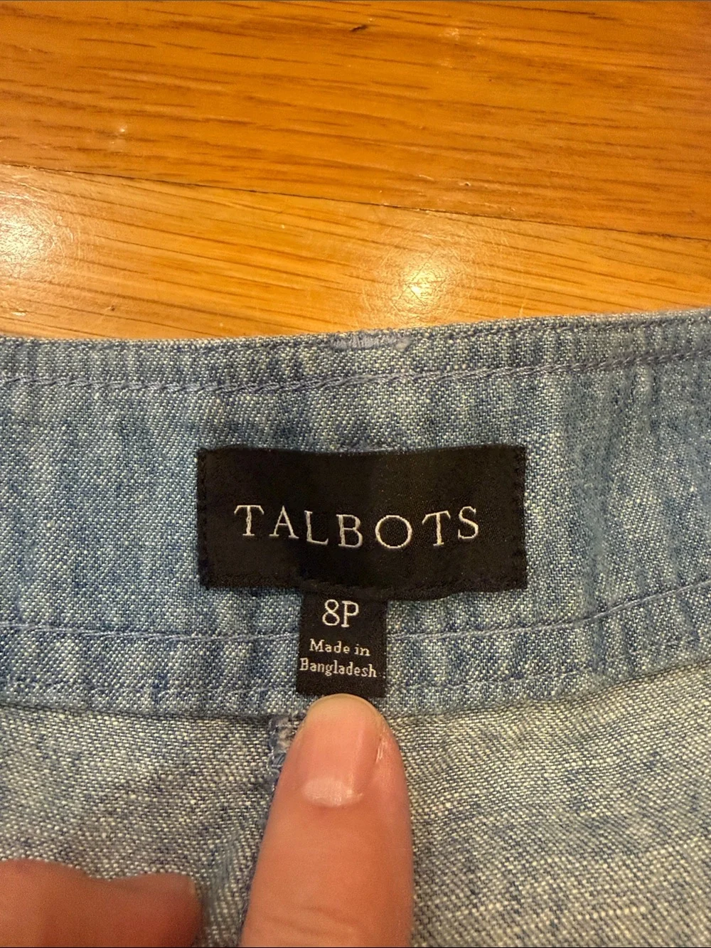Talbots linen blend cropped pants size 8P.
